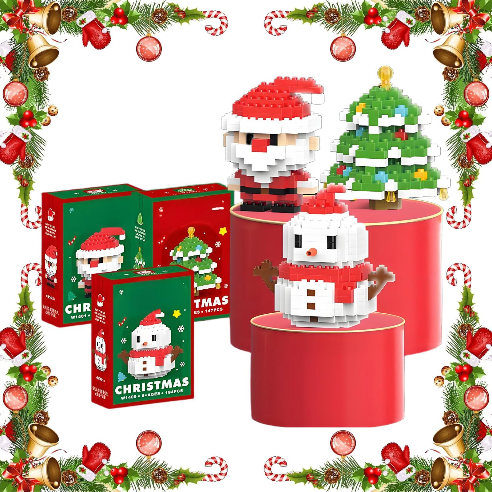 Santa Claus Design Building Blocks 6pcs