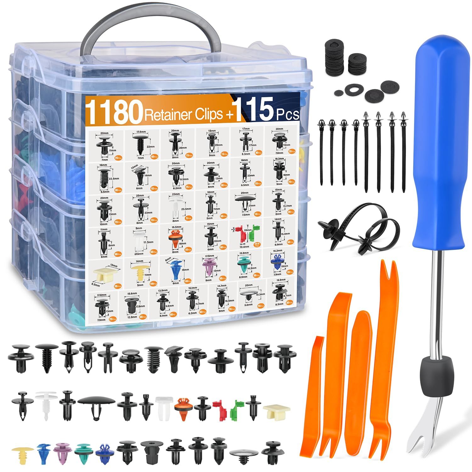 925pcs-1295Pcs Car Retainer Clips & Fastener Remover（limited-time discount）