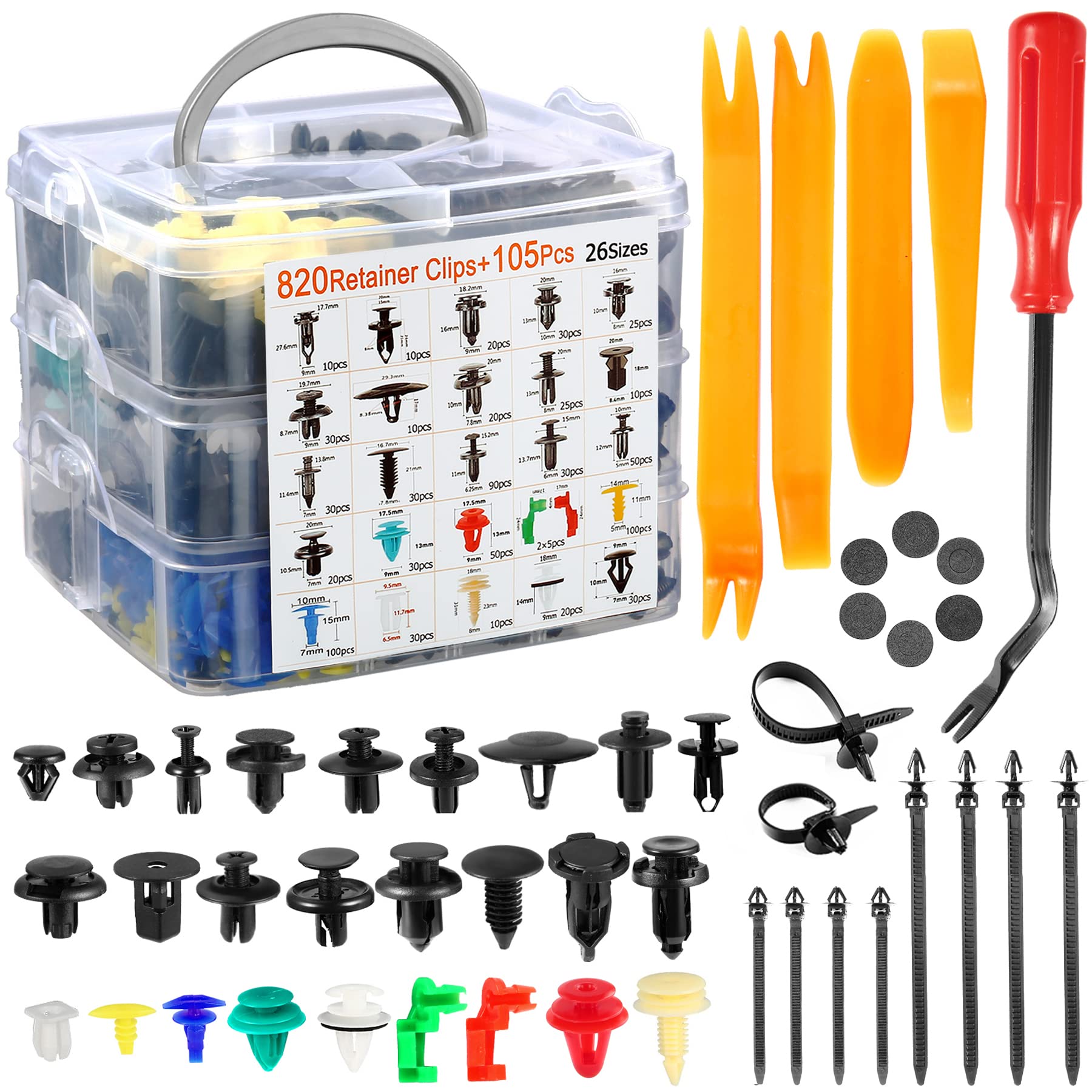 925pcs-1295Pcs Car Retainer Clips & Fastener Remover（limited-time discount）