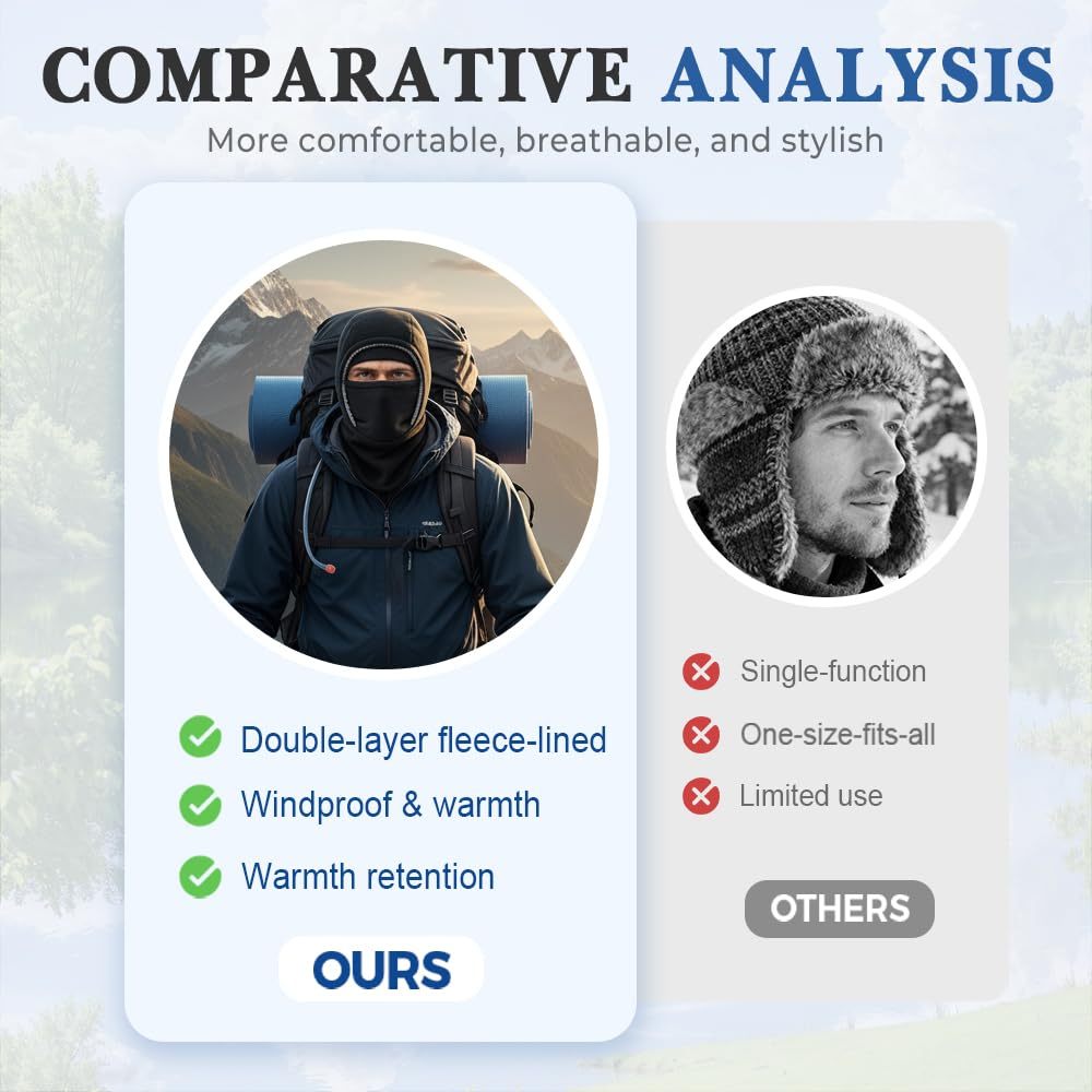 Ski Mask for Men Women