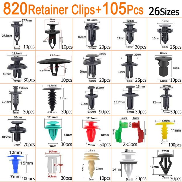 925pcs-1295Pcs Car Retainer Clips & Fastener Remover（limited-time discount）