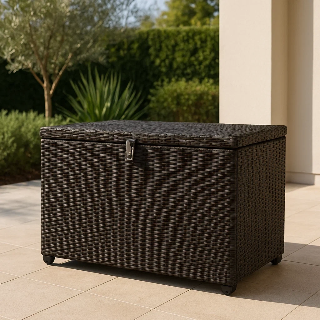 Rangement de jardin,Coffre de rangement extérieur - Meupitv