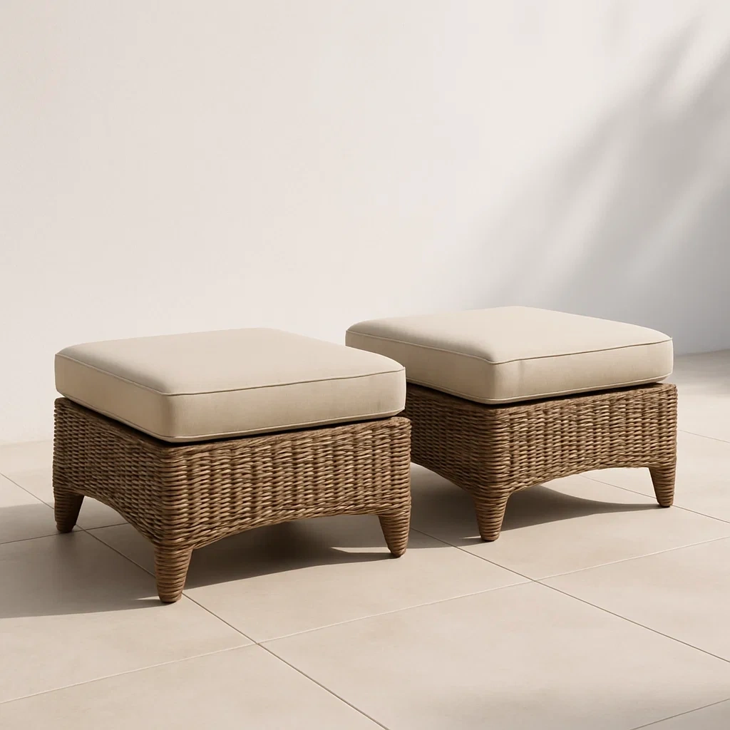 Salon de jardin,Repose-pieds d'extérieur - Meupitv