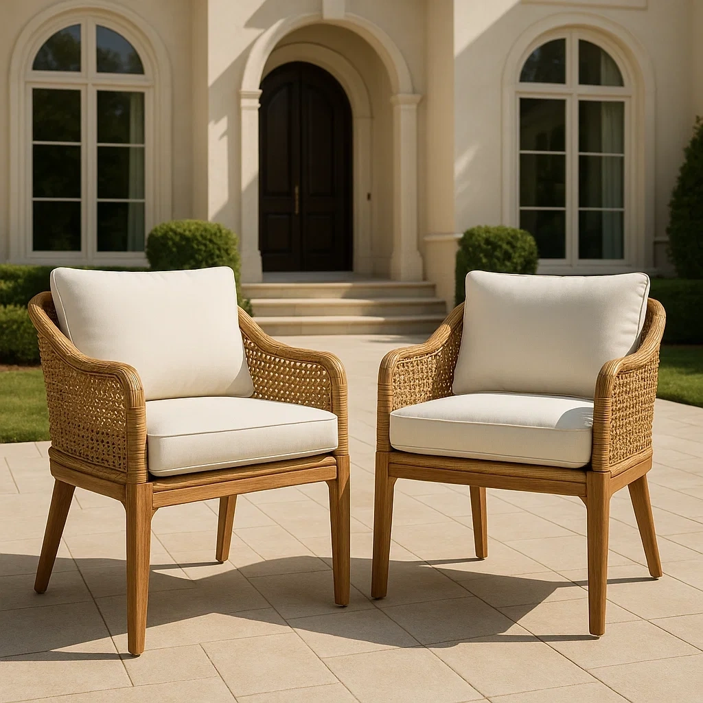 Table et chaises de jardin,Chaises à manger de jardin - Meupitv