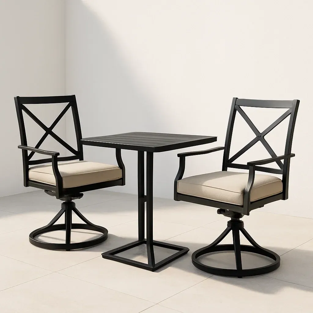 Table et chaises de jardin,Ensemble bistro de jardin - Meupitv