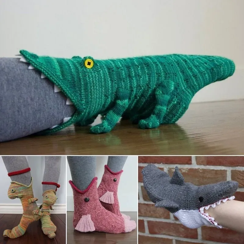 🌲Early Christmas Sale 49%🔥- 3D Knit Crocodile Socks