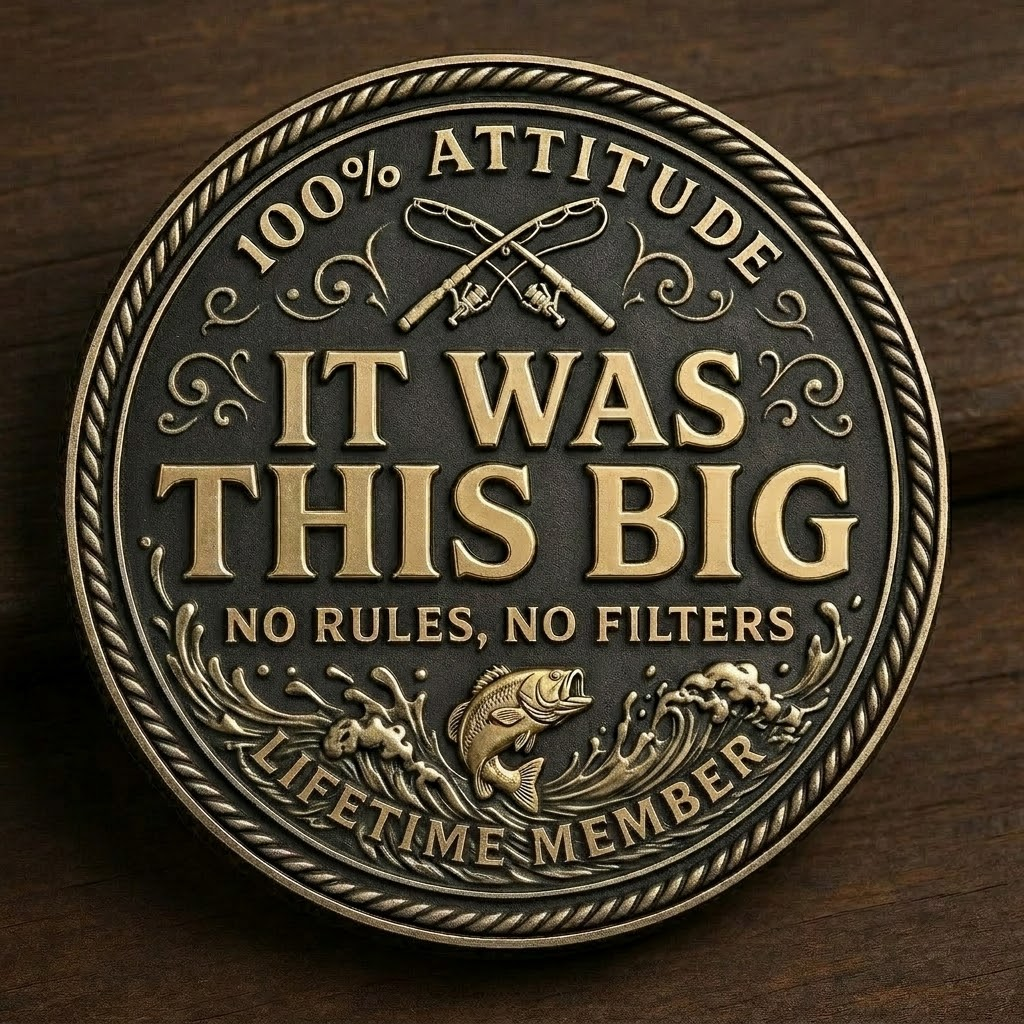 Master Fish Stretchers Challenge Coin