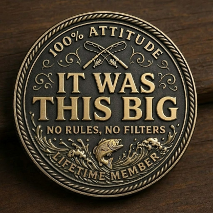 Master Fish Stretchers Challenge Coin