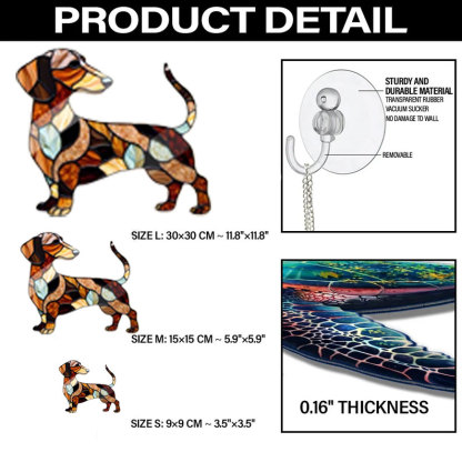 Dachshund Window Hanging
