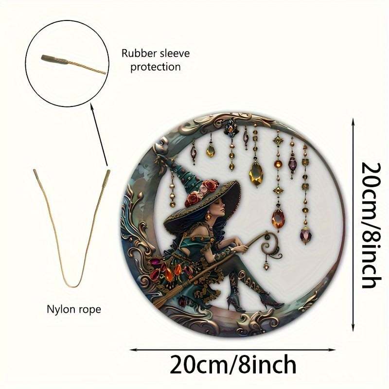 🧙‍♀️Beautiful Witch - Personalized Witch Window Hanging Suncatcher Ornament Gift