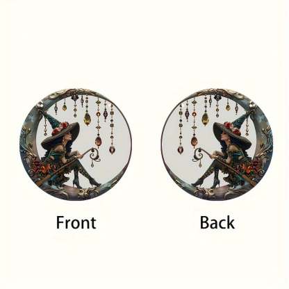 🧙‍♀️Beautiful Witch - Personalized Witch Window Hanging Suncatcher Ornament Gift