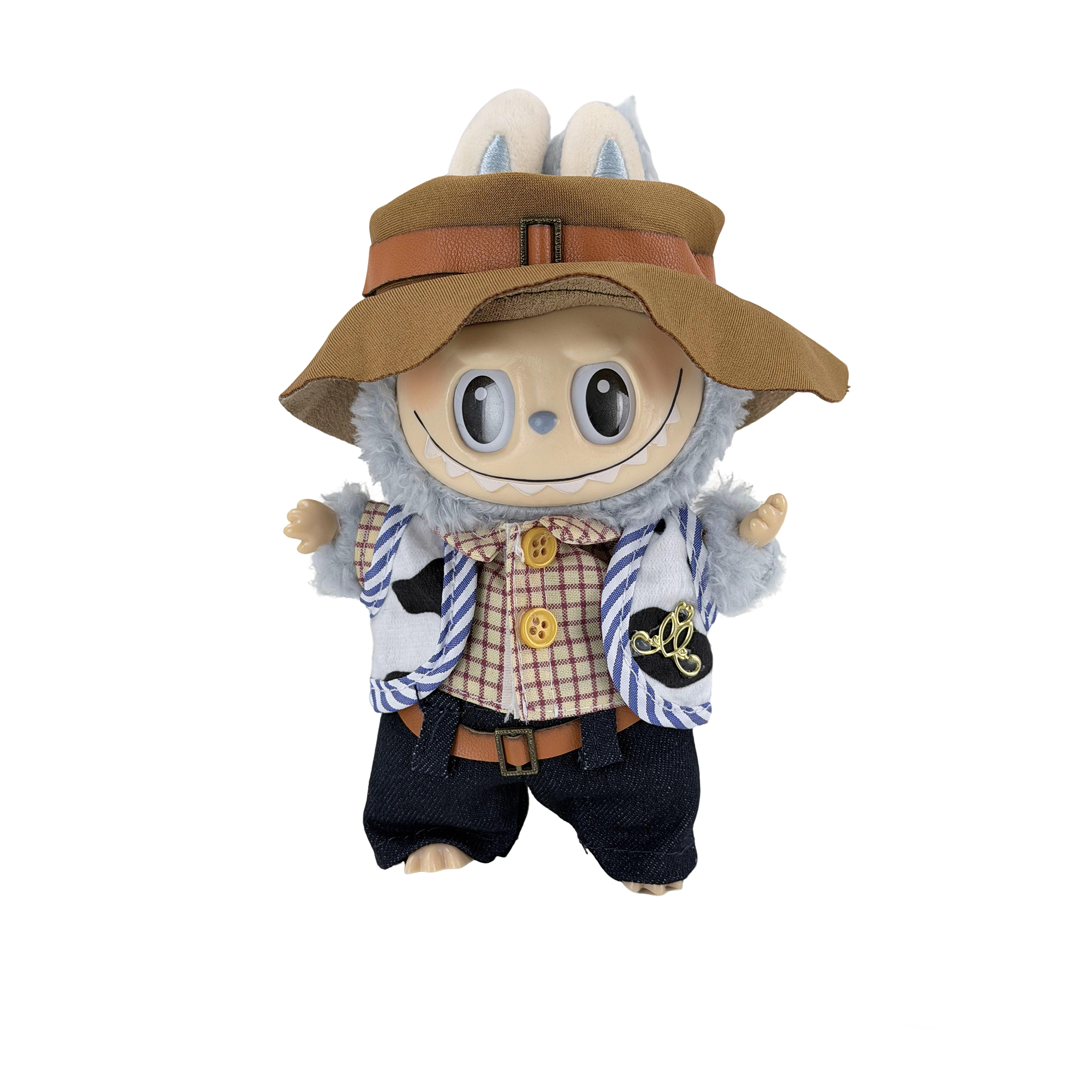 Blue sandy beach style hat set