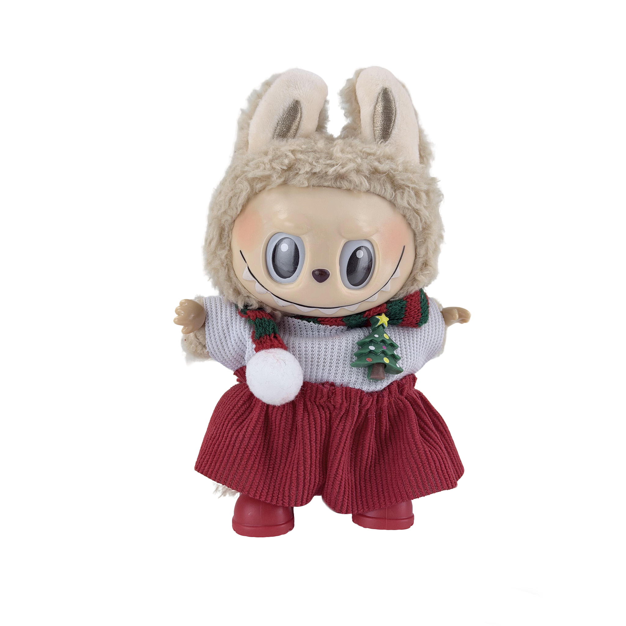 Red corduroy trousers for Christmas