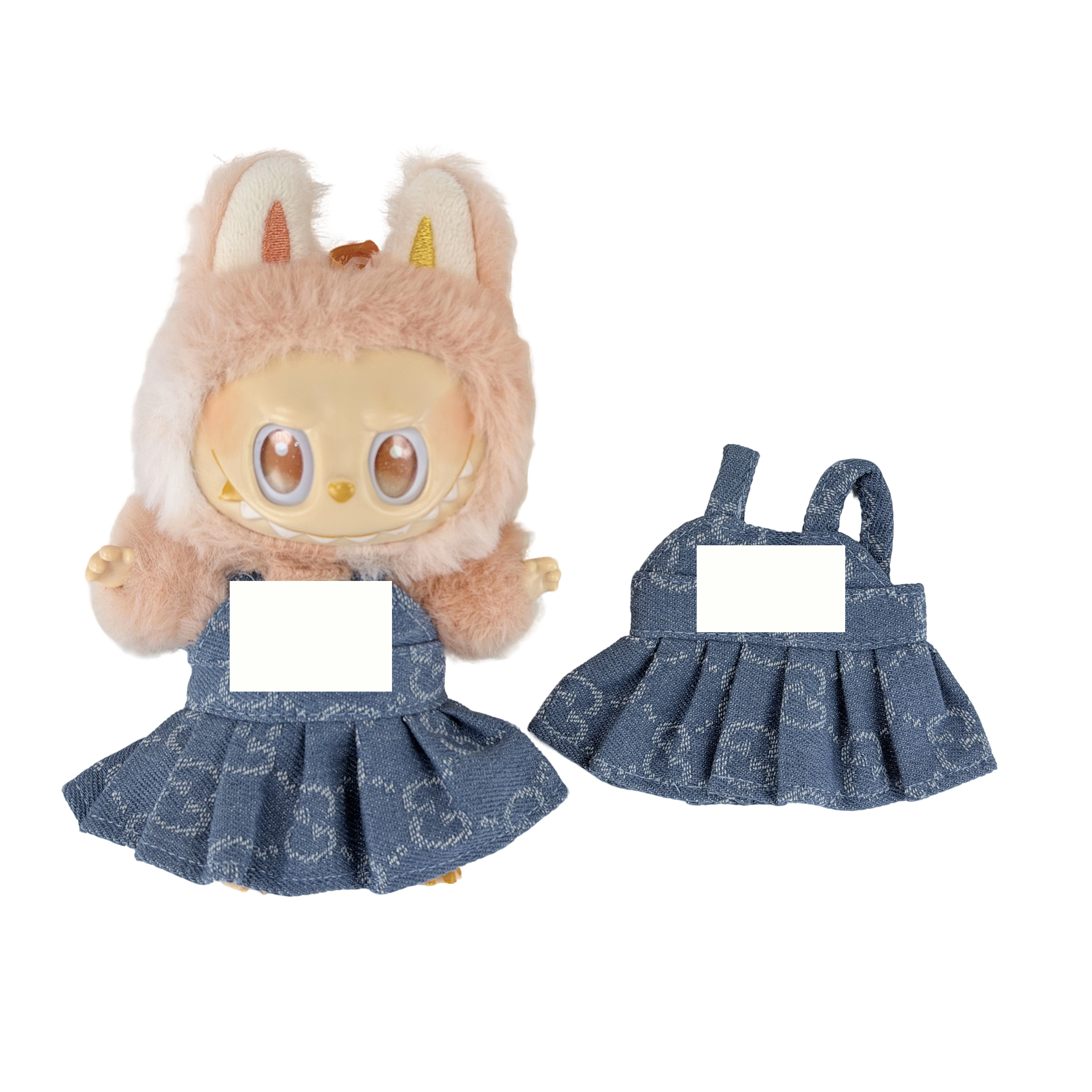 Blue denim big-name style strappy dress