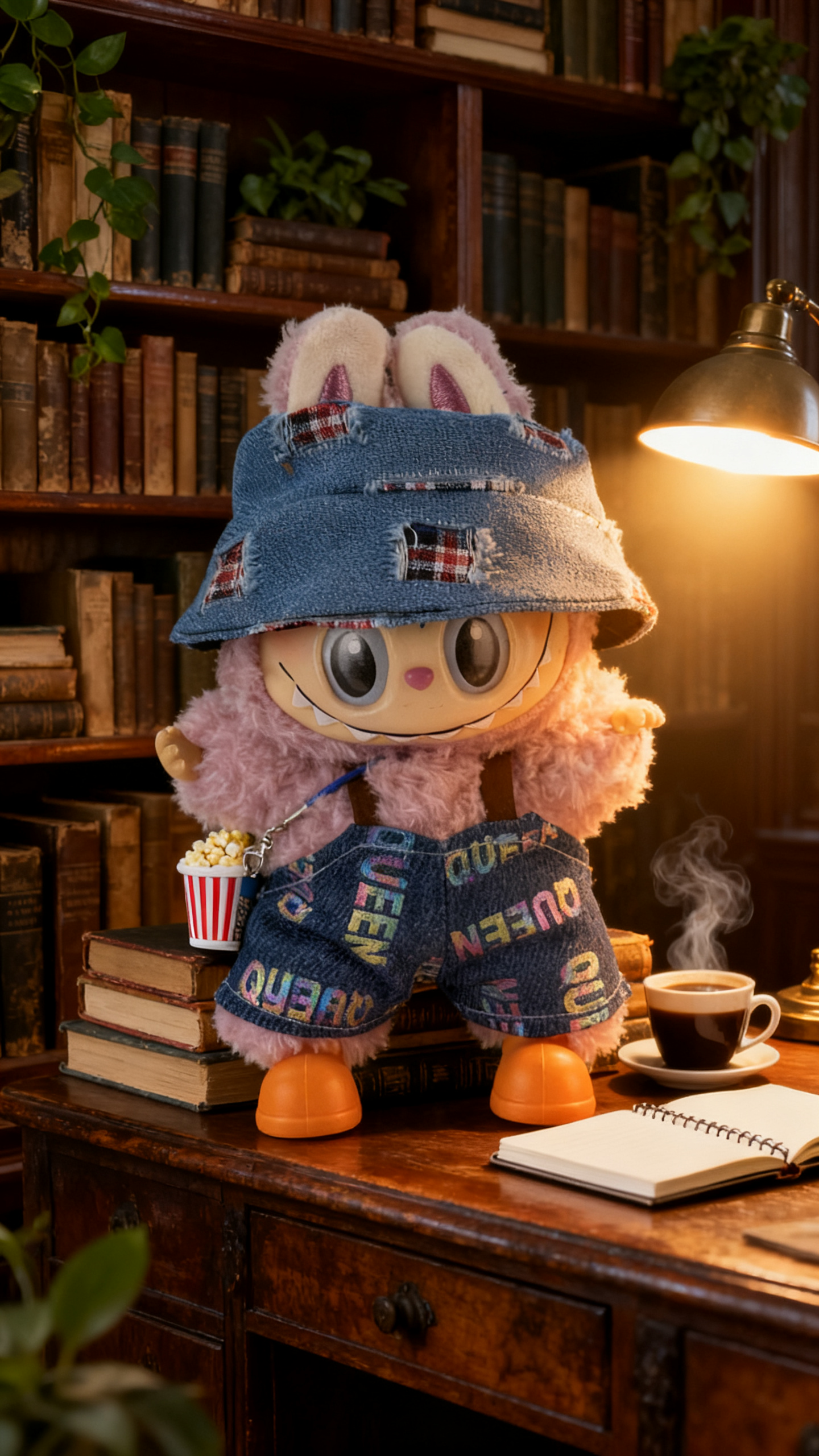 Denim hip-hop style pants