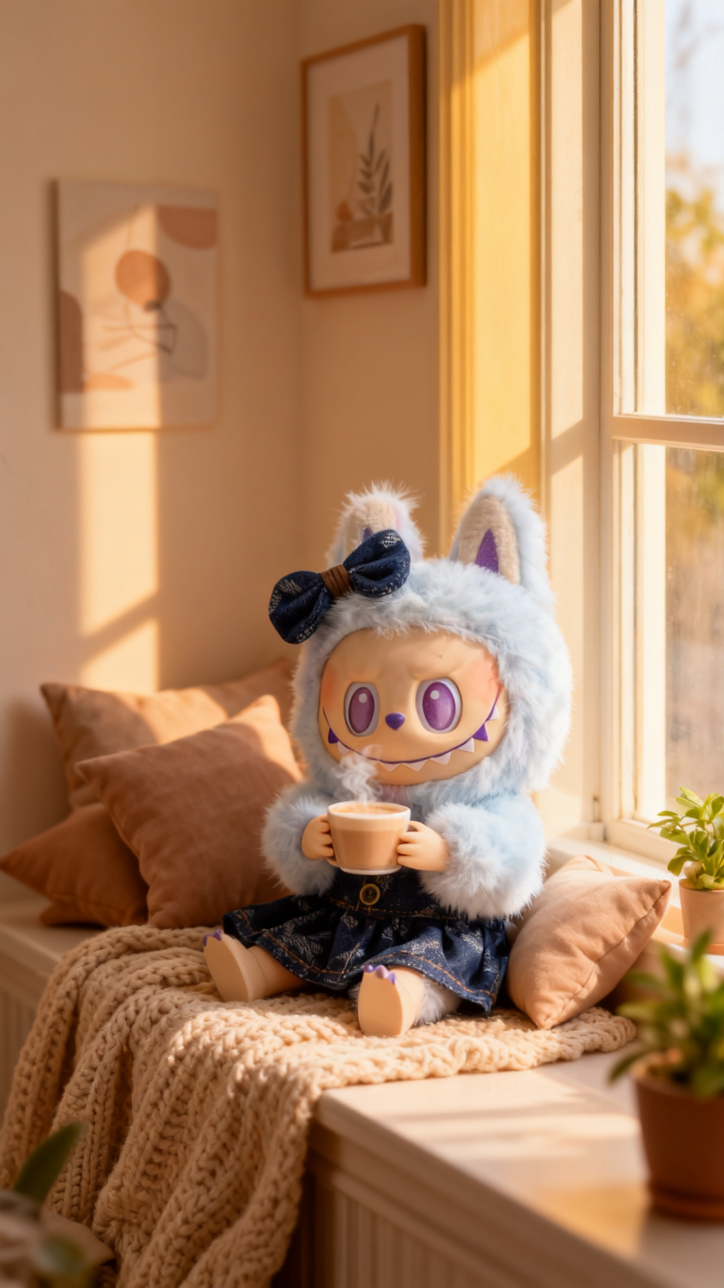 deep blue denim dress in the style of a big brand