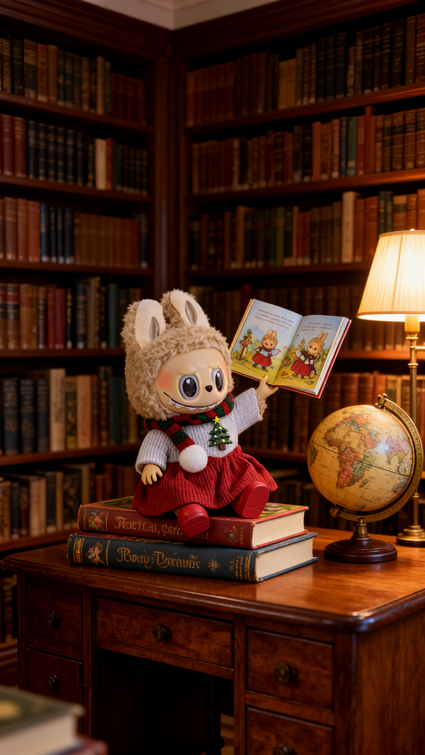 Red corduroy trousers for Christmas