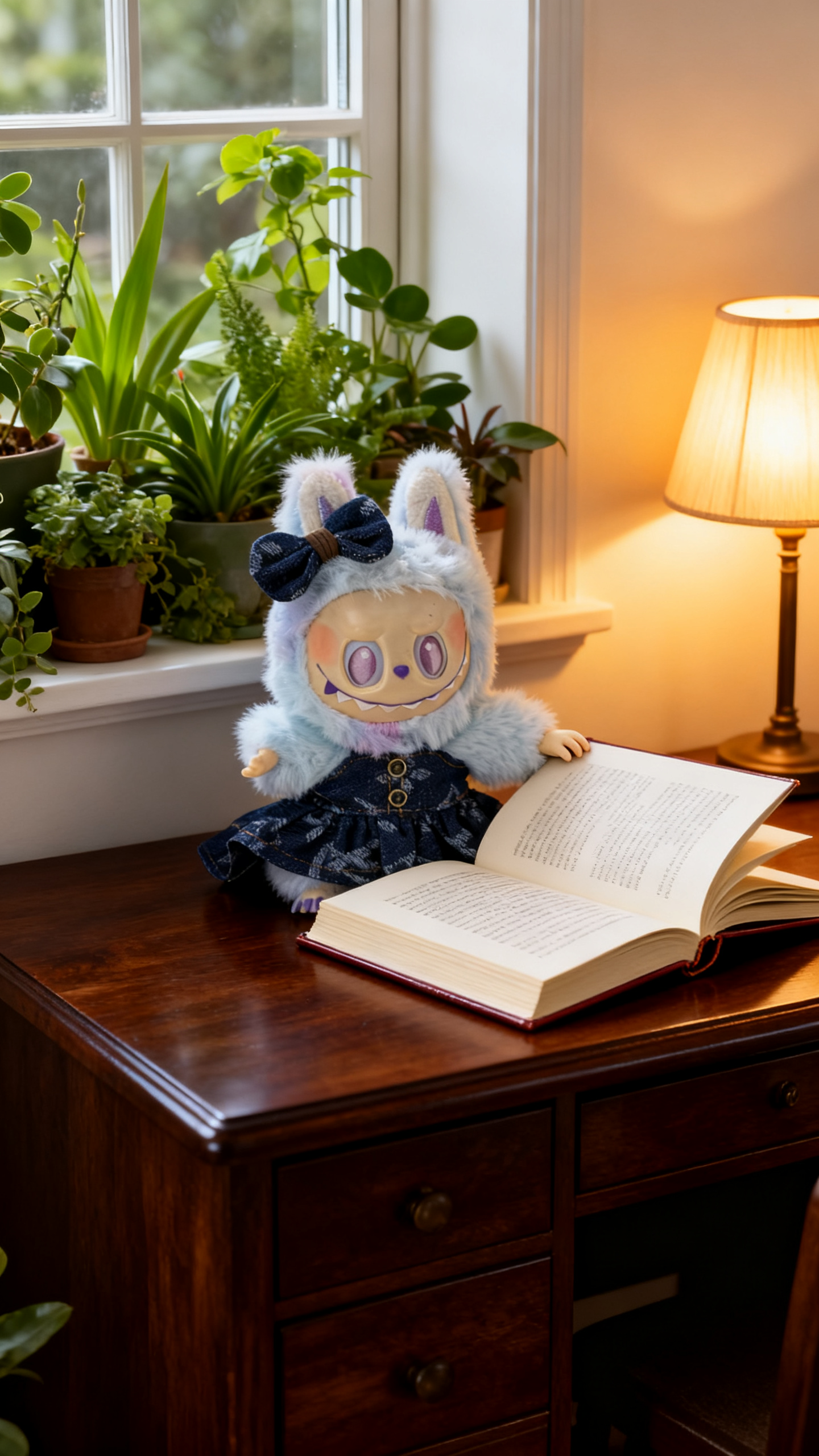 deep blue denim dress in the style of a big brand