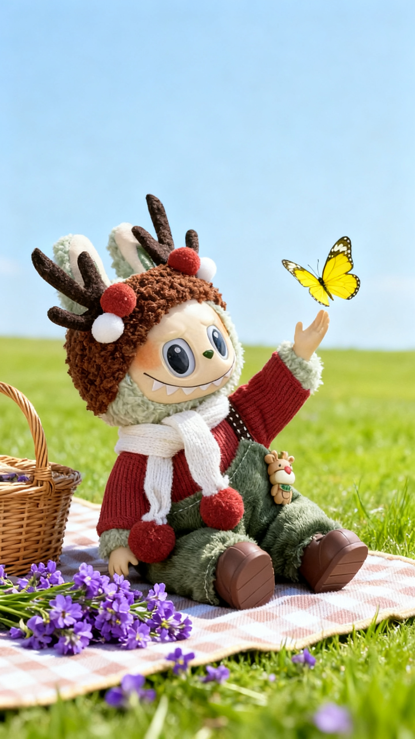 Christmas green trousers set 