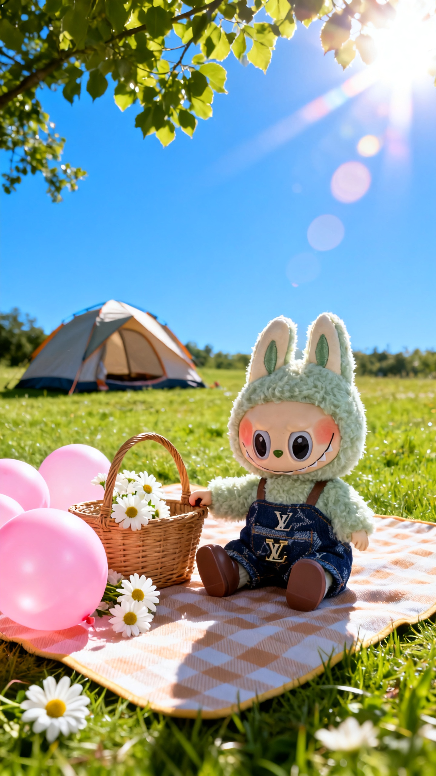 Big brand style dark blue overalls