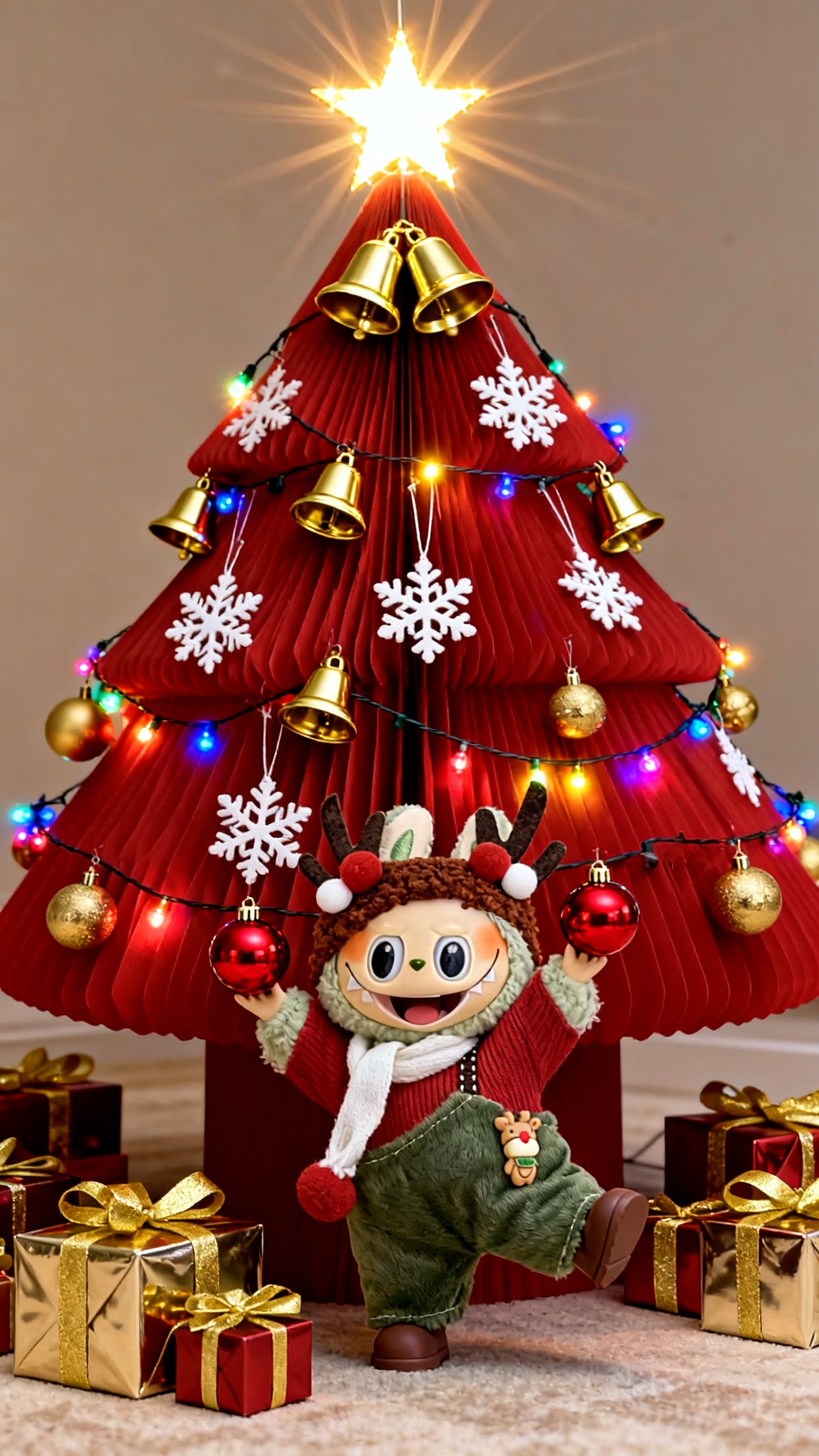 Christmas green trousers set 