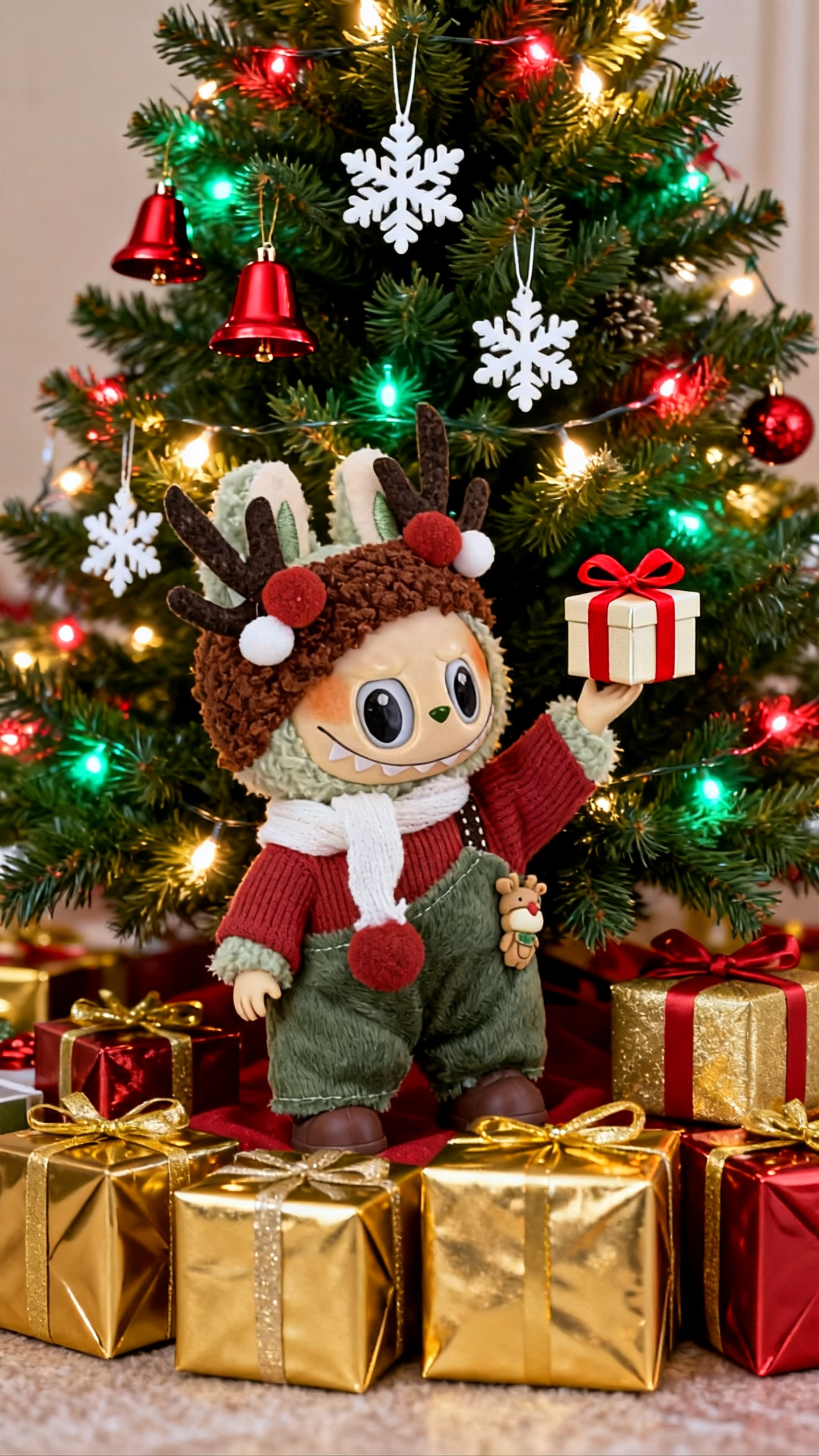 Christmas green trousers set 