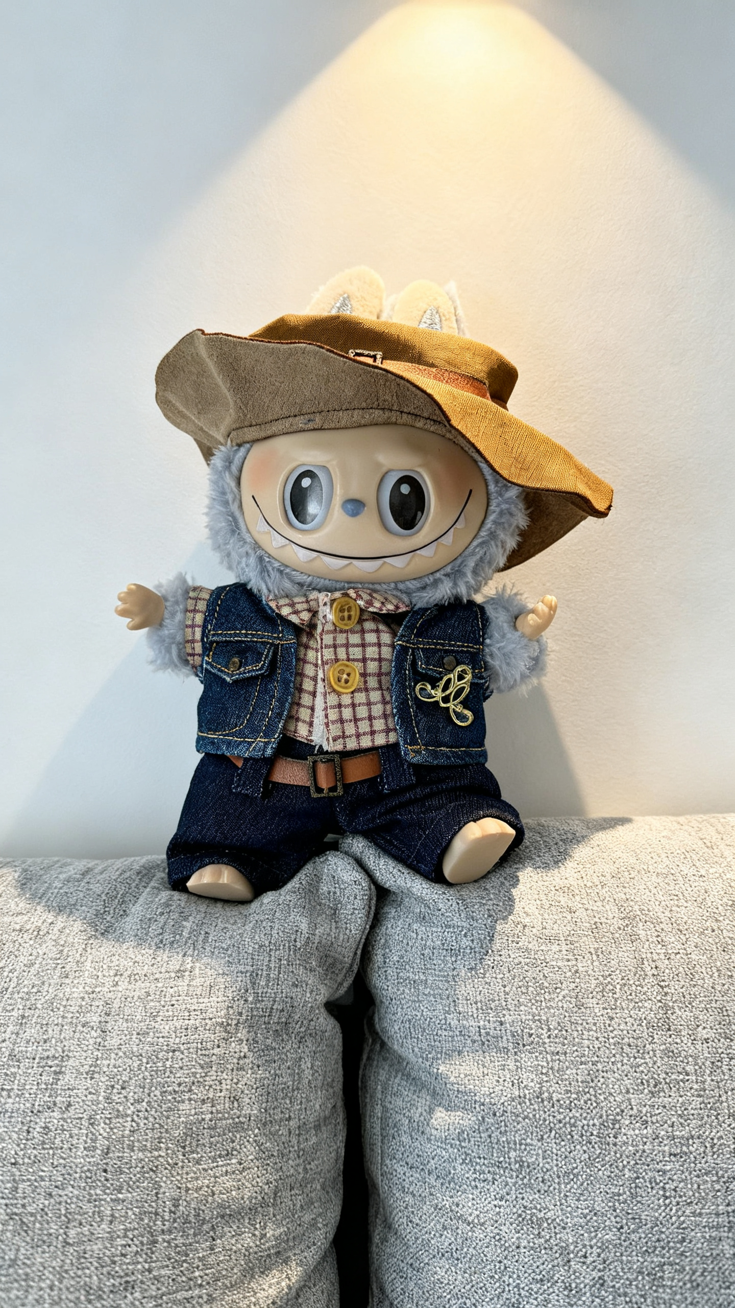 Blue sandy beach style hat set