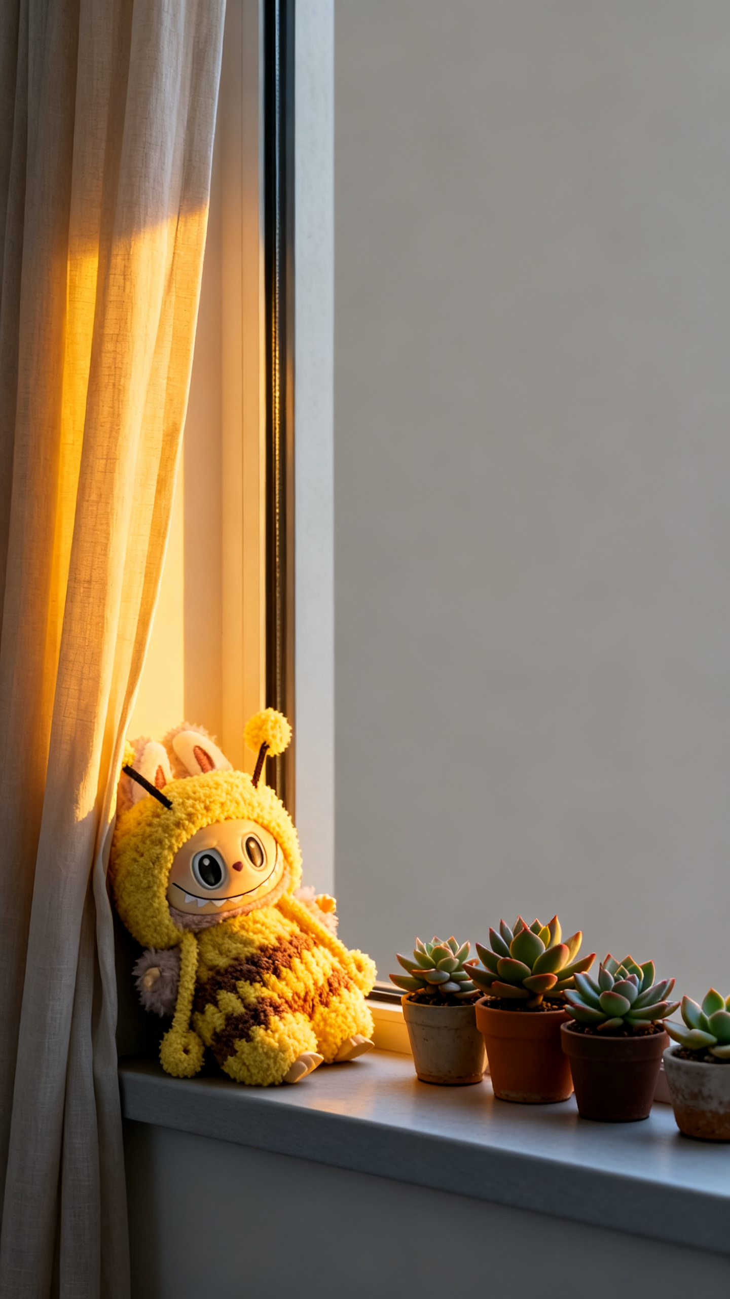 Yellow plush little bee set