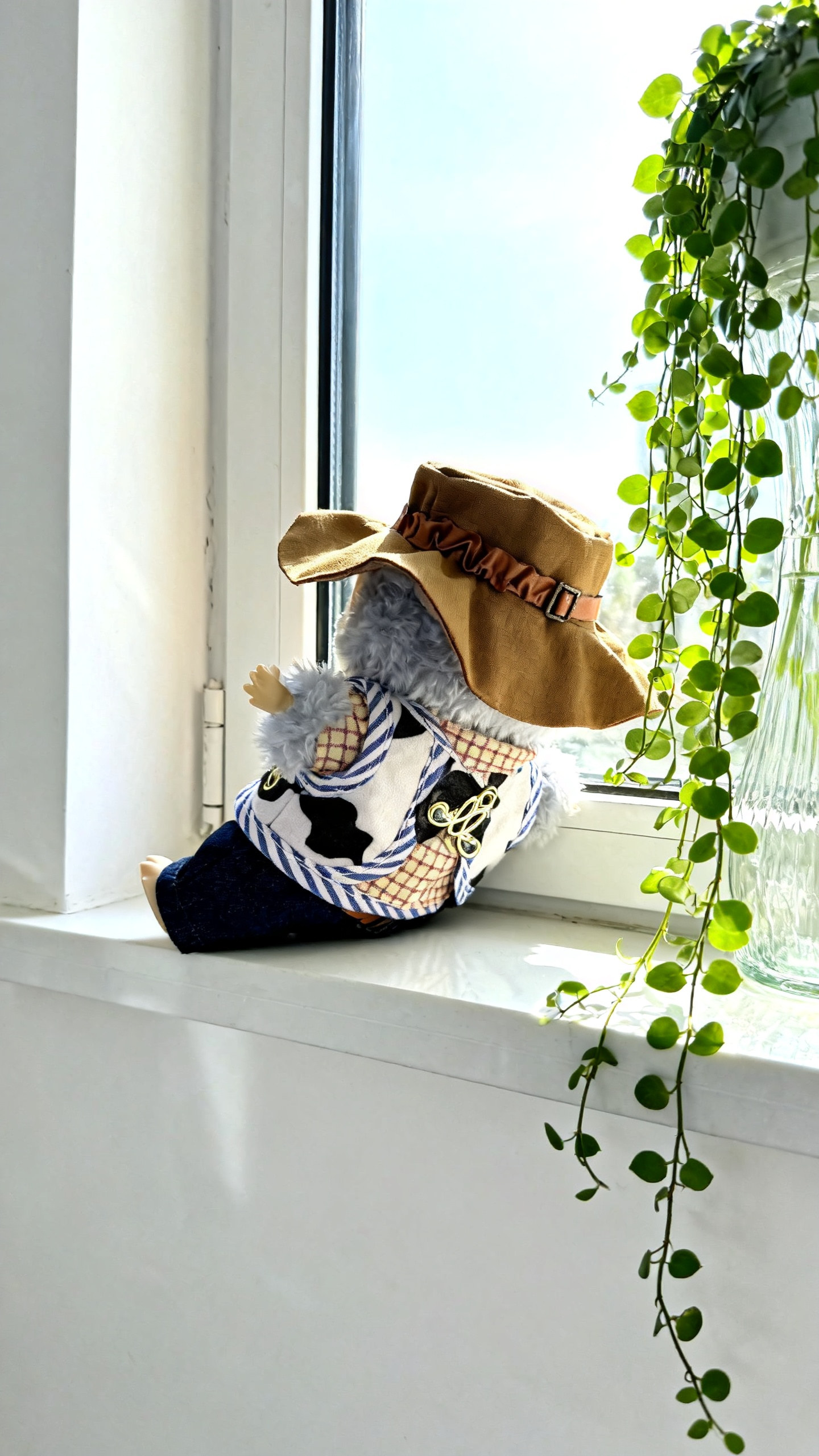 Blue sandy beach style hat set