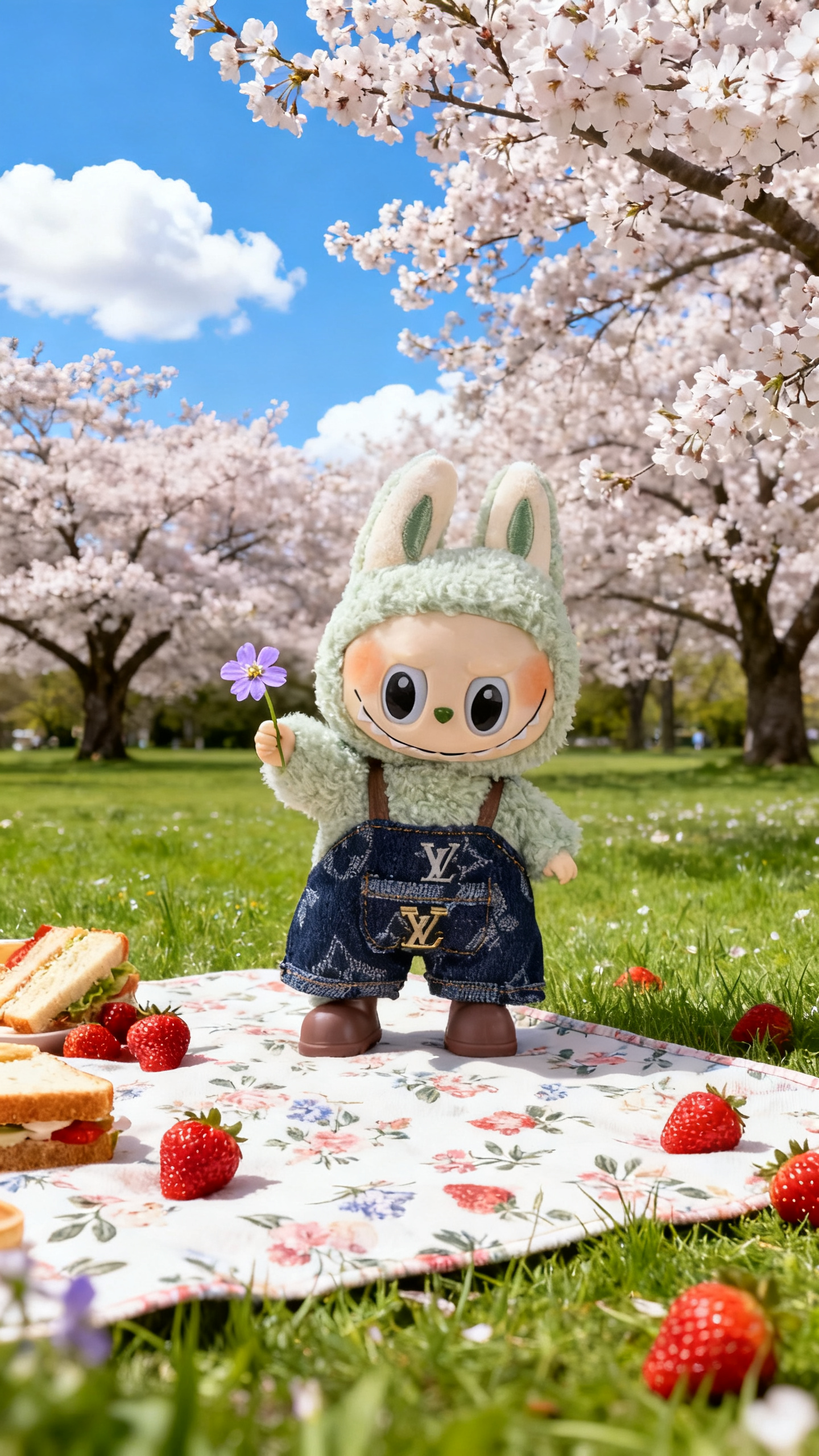 Big brand style dark blue overalls