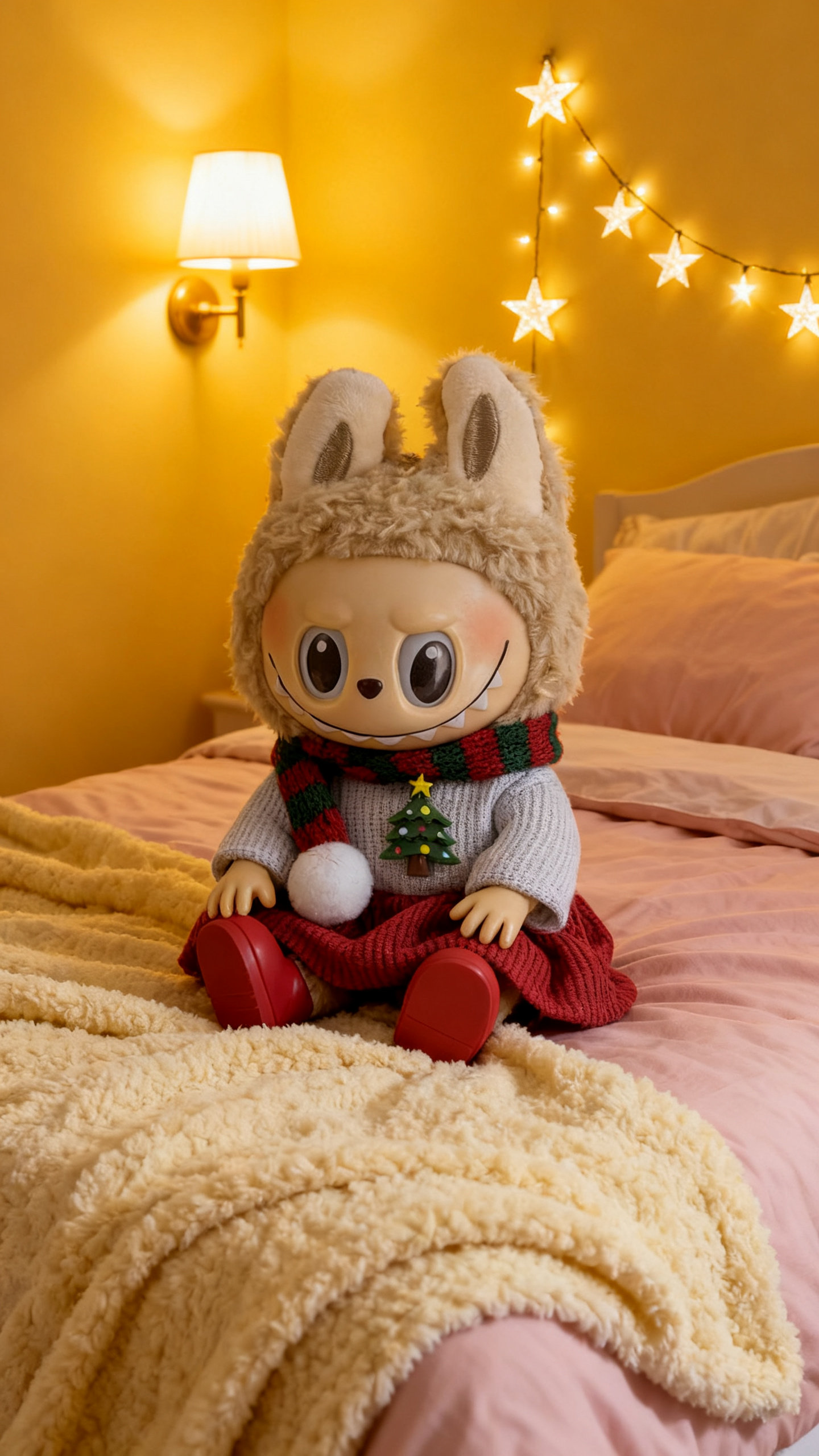 Red corduroy trousers for Christmas