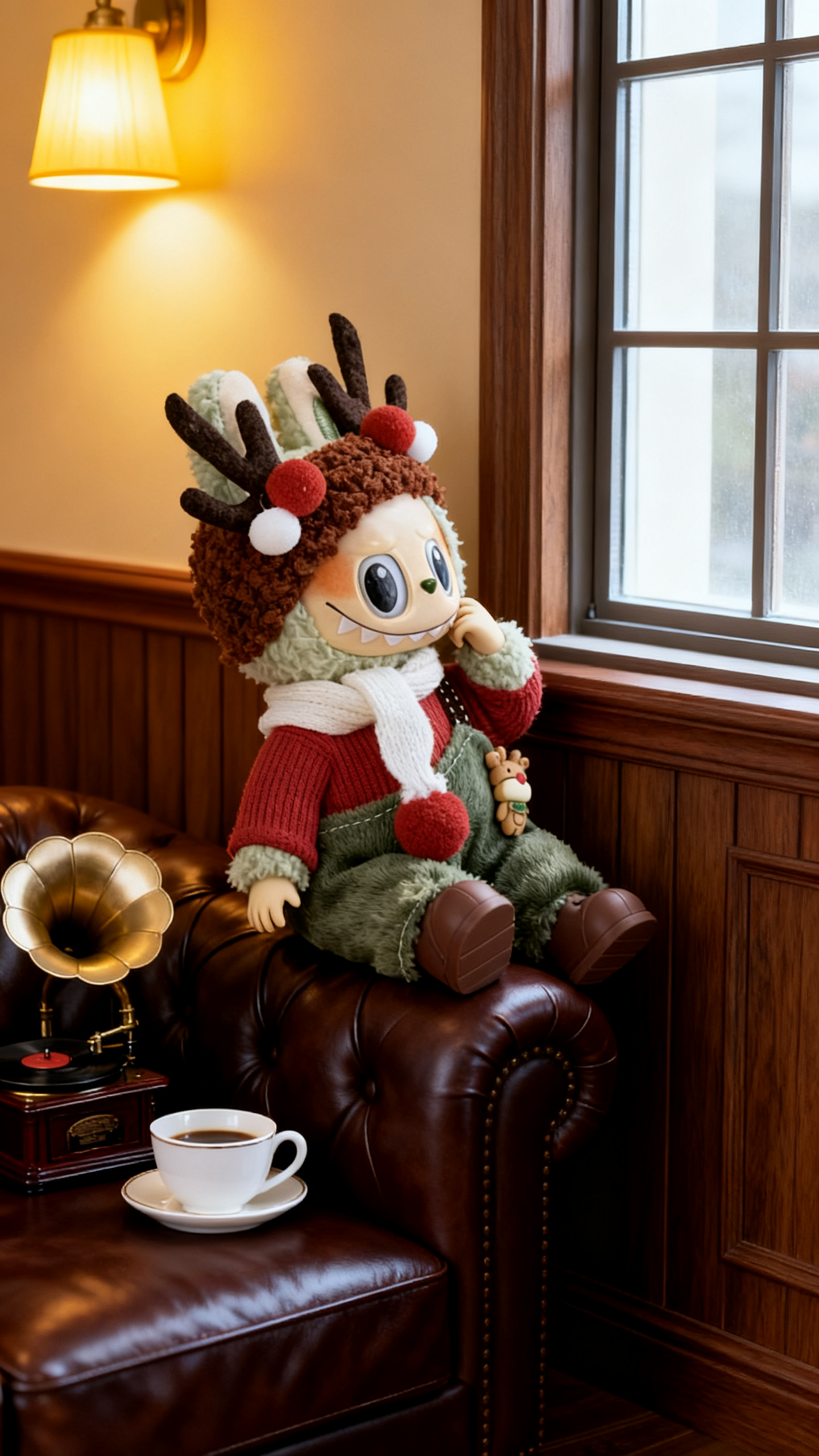 Christmas green trousers set 