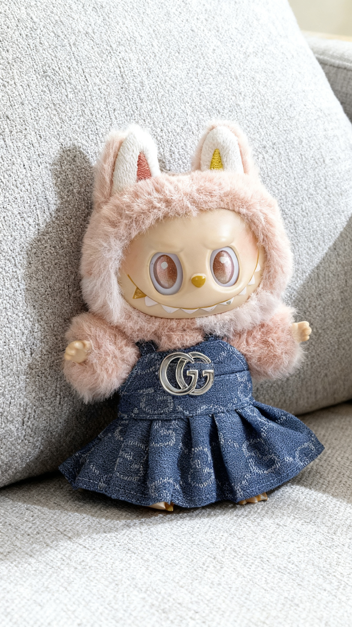 Blue denim big-name style strappy dress