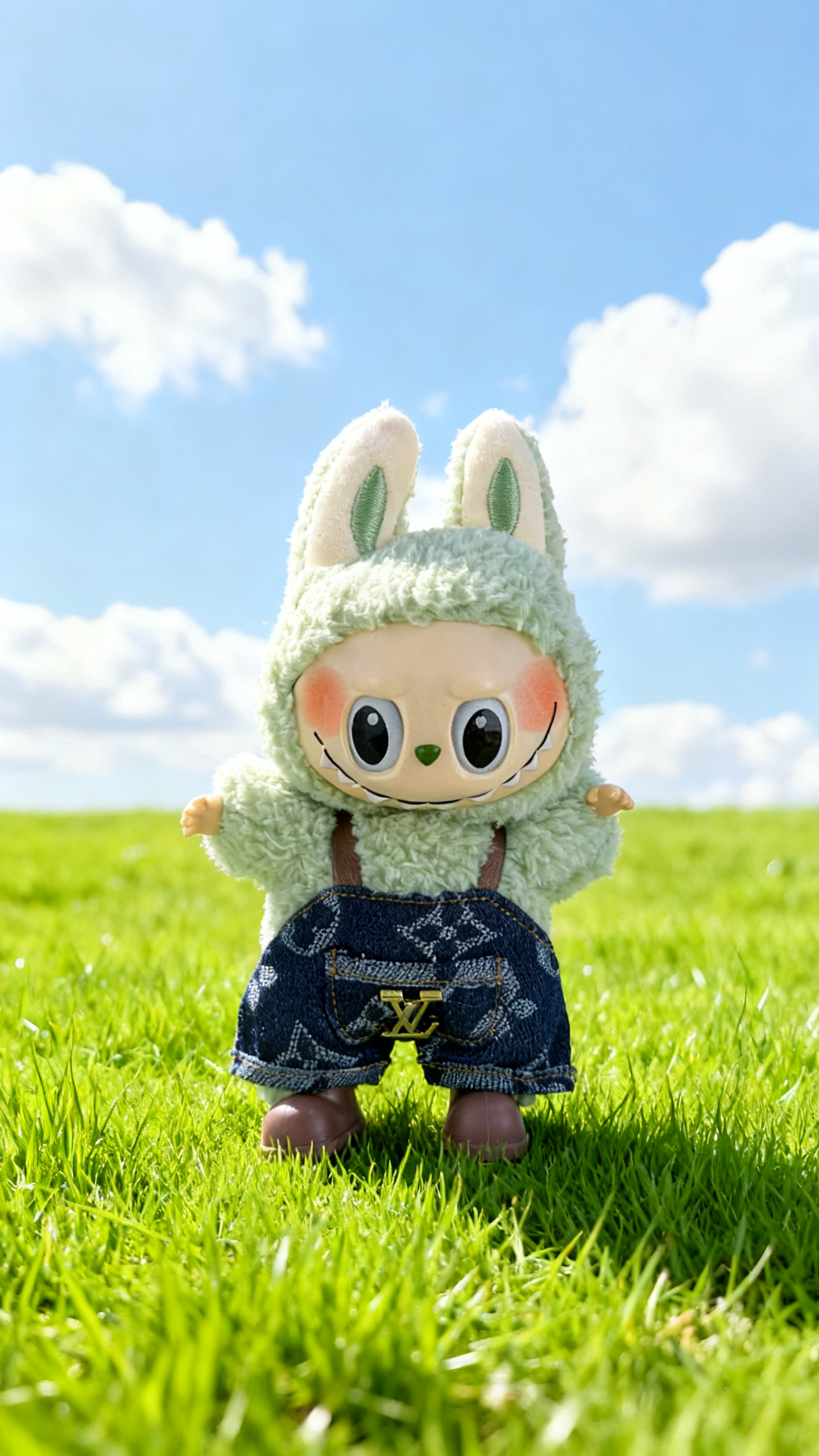 Big brand style dark blue overalls