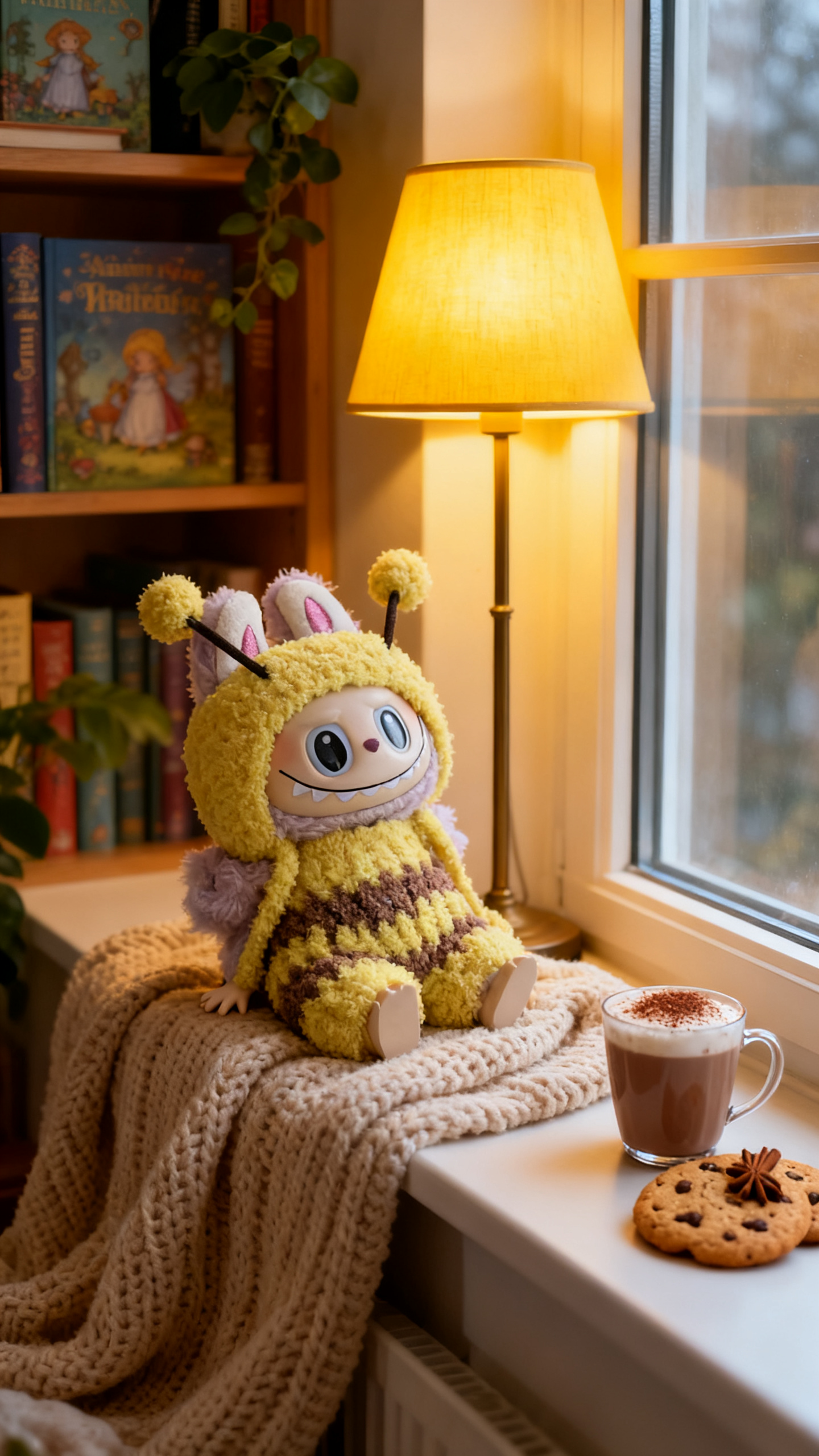 Yellow plush little bee set