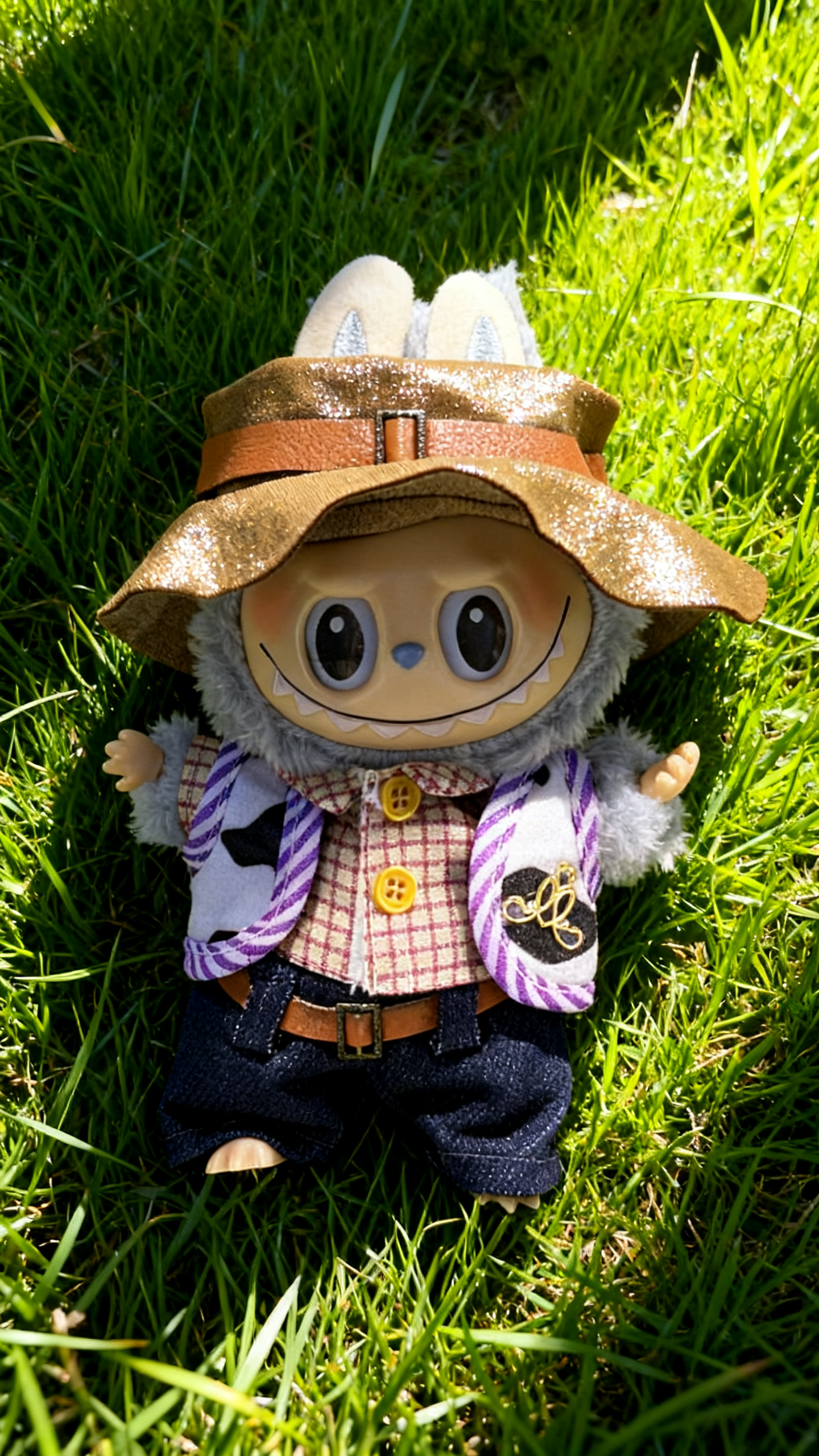 Blue sandy beach style hat set