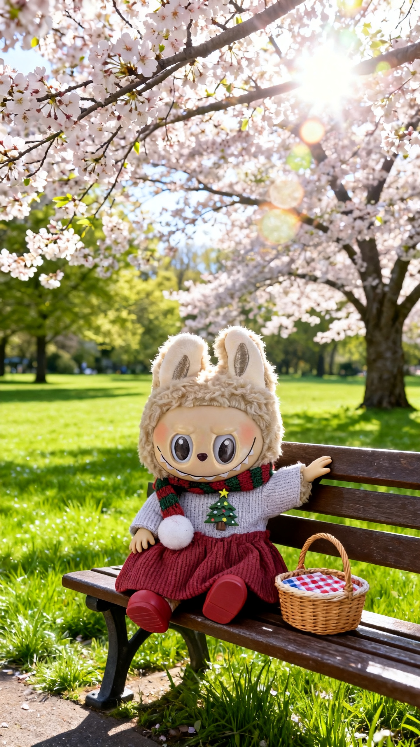 Red corduroy trousers for Christmas