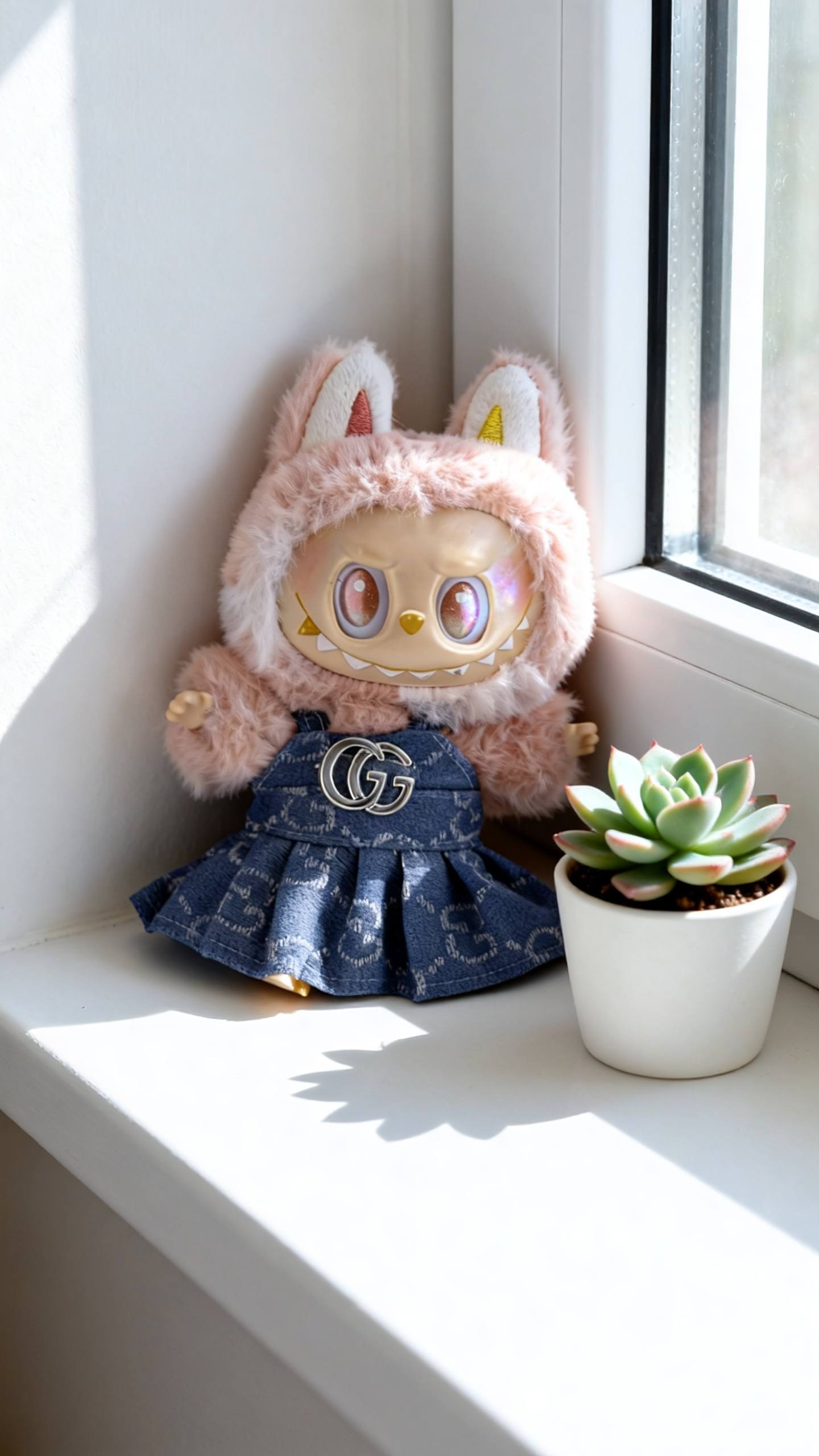 Blue denim big-name style strappy dress