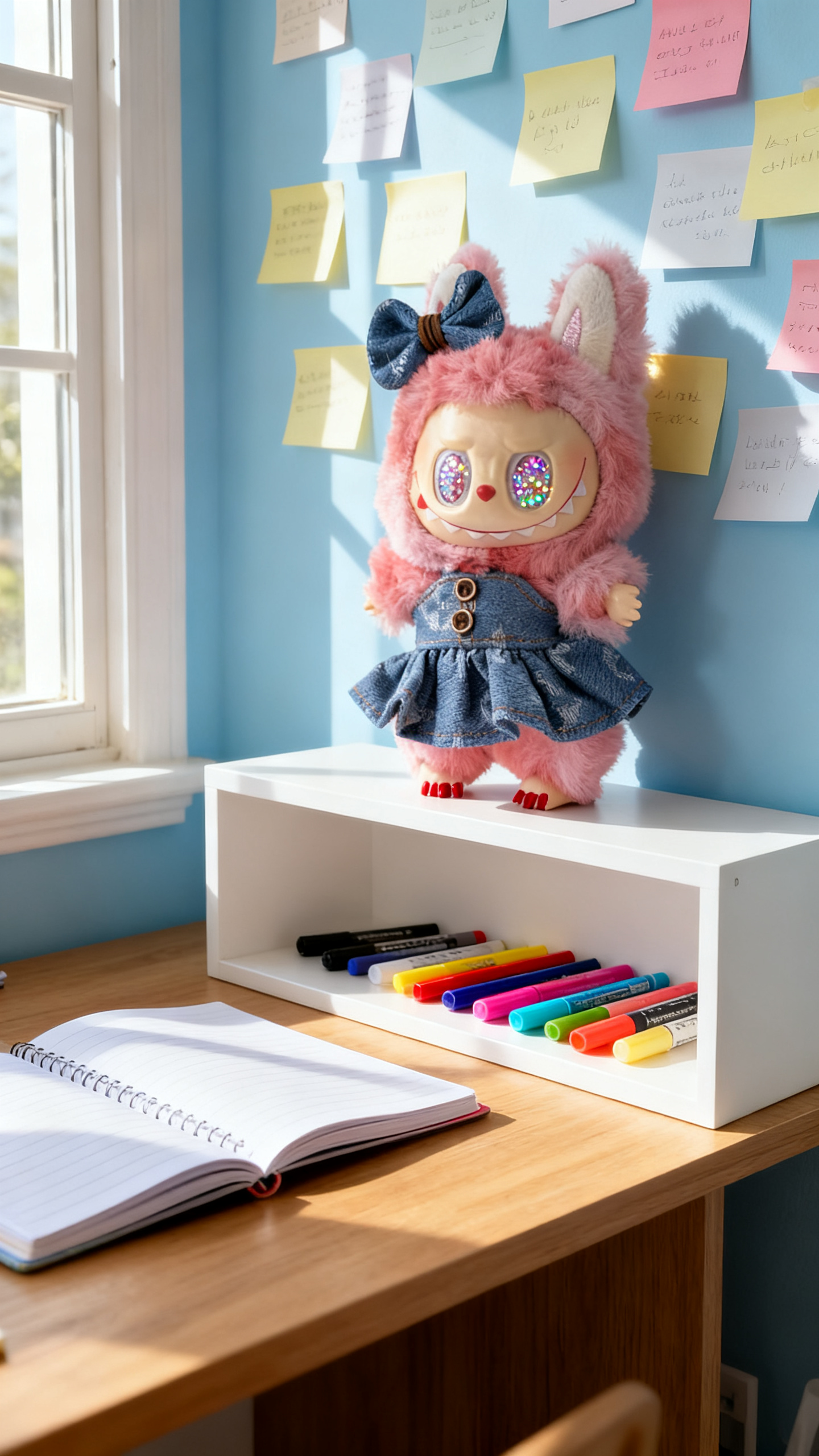 light blue denim dress in the style of big brands