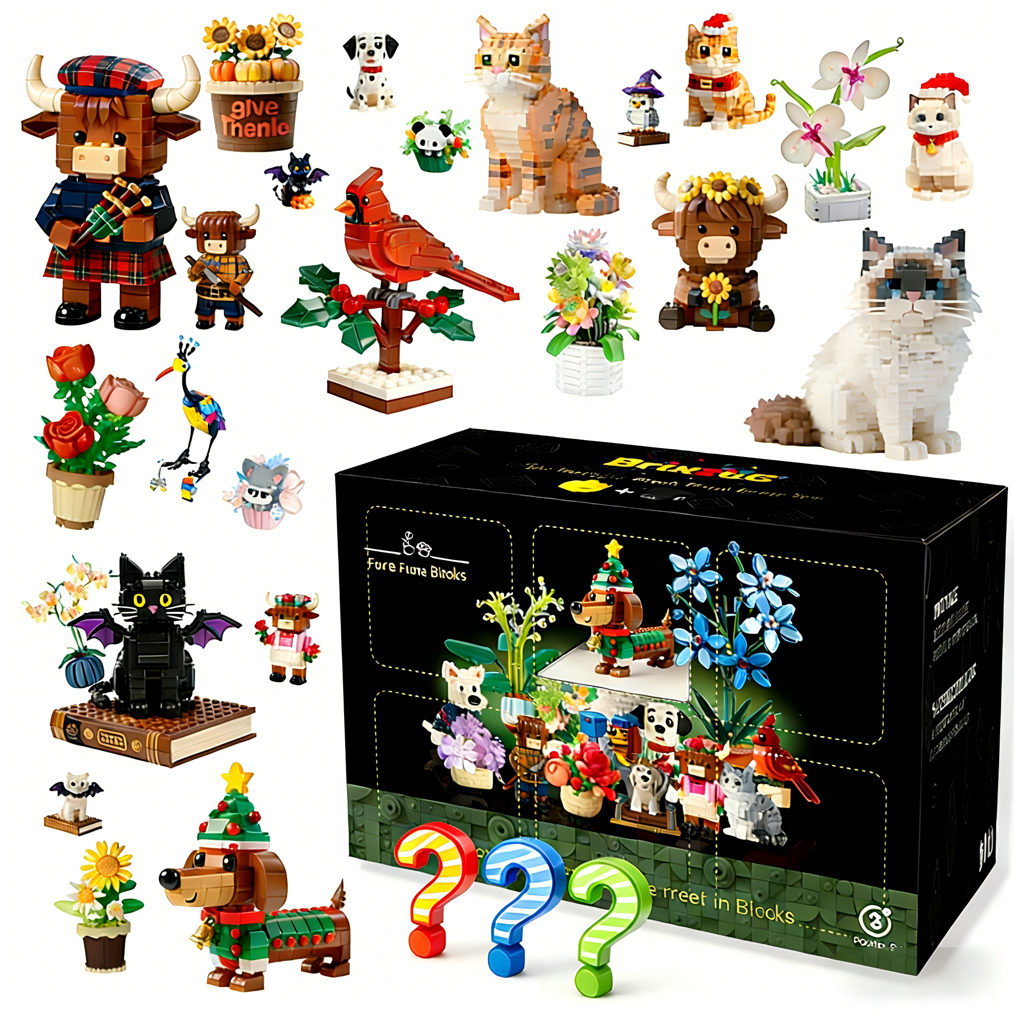 🔥Holiday Sale🔥Fur & Flora Blind Box Building Block Set