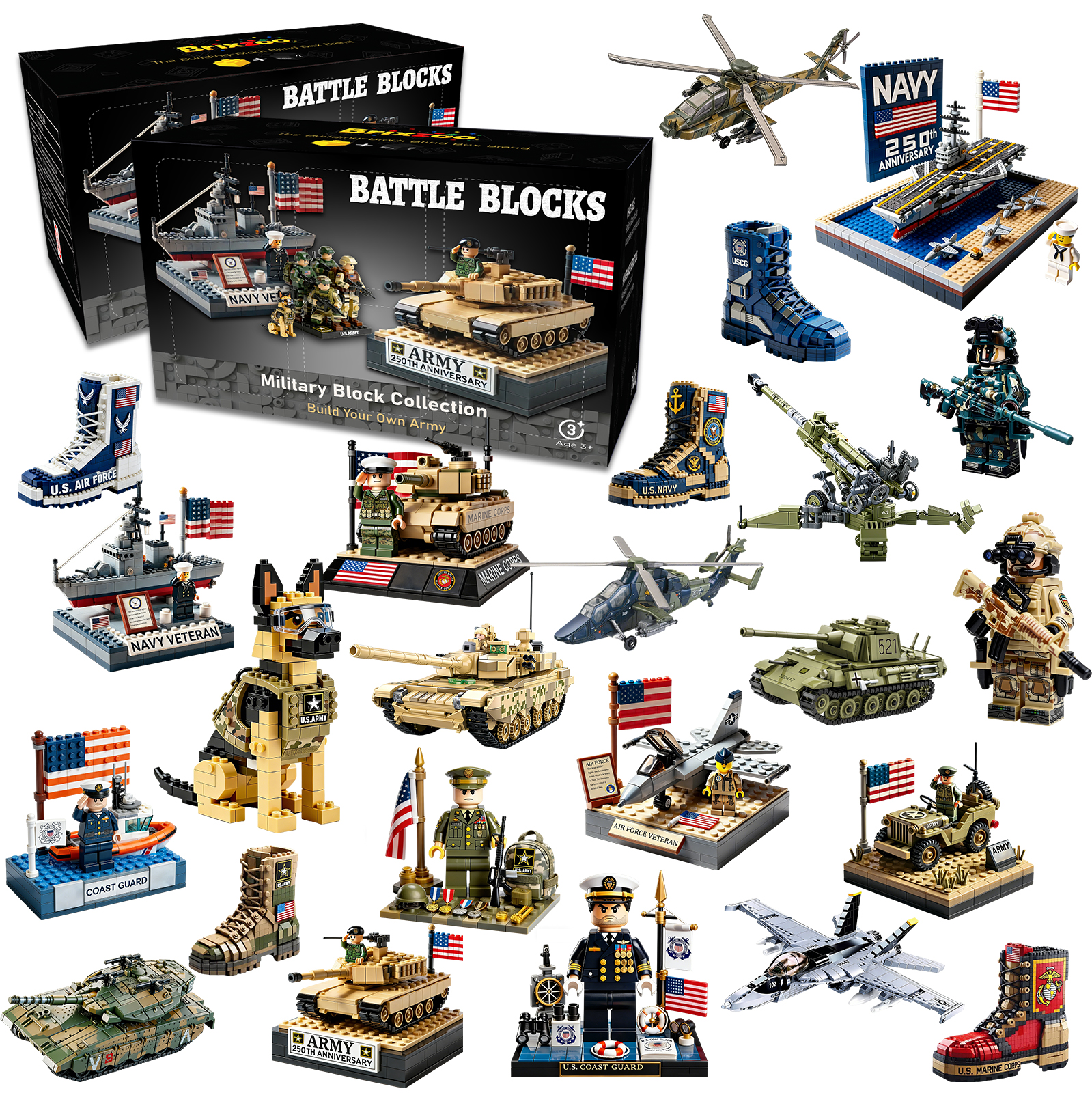 🔥Holiday Sale🔥Military Brick Blind Box Building Block Set