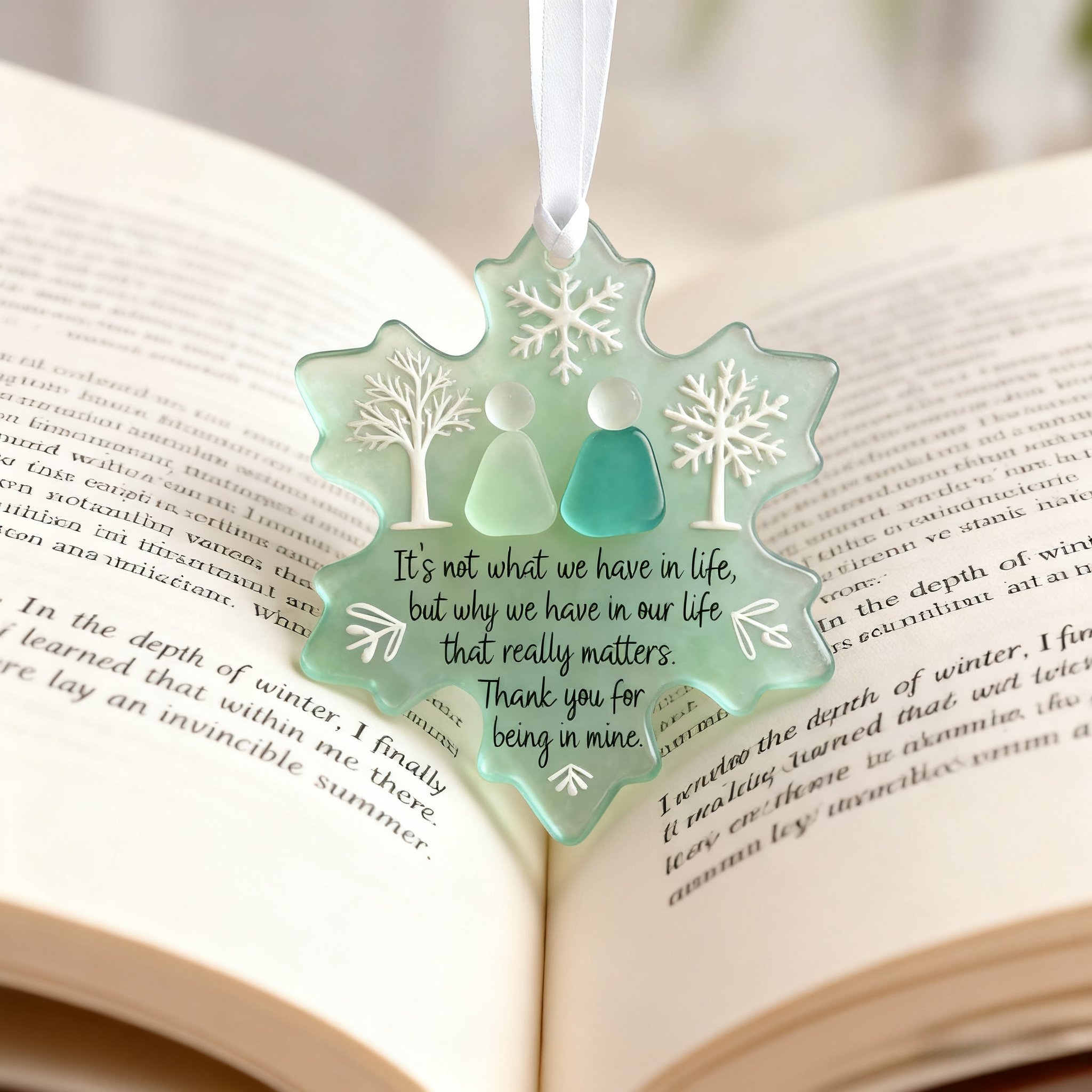 🌊Snowflake-Shaped Sea Glass Friendship Decor❄️✨ Shaped by Nature & Crafted by Hand!