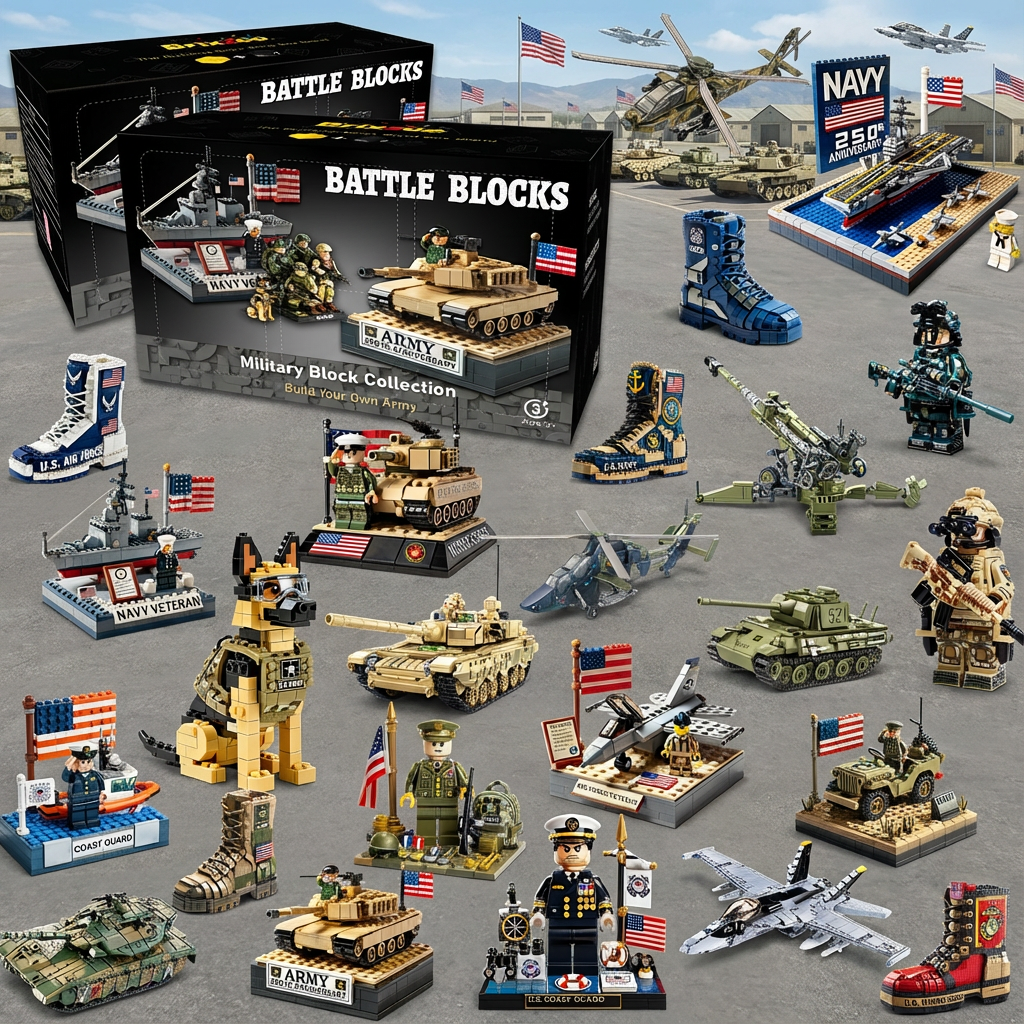 🔥Holiday Sale🔥Military Brick Blind Box Building Block Set