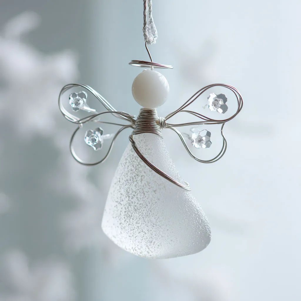 Hot Sale 49% OFF🌊Handmade Sea Glass Angel Ornament