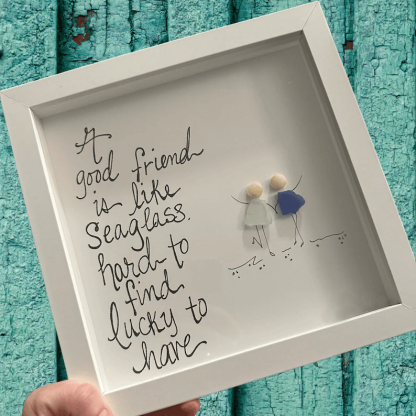 🔥Friendship sea glass🖐️Handmade