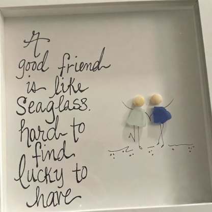 🔥Friendship sea glass🖐️Handmade