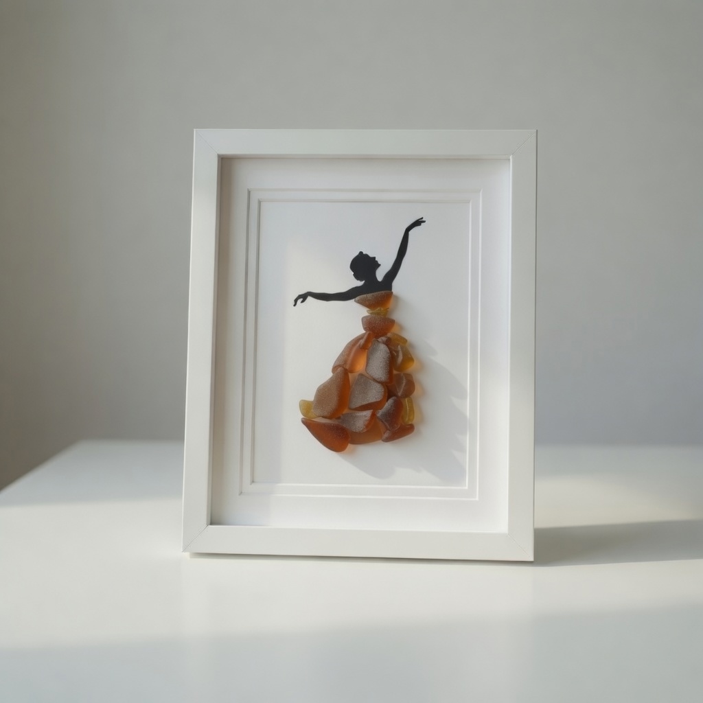 Sea Glass Ballet Art Photo Frame