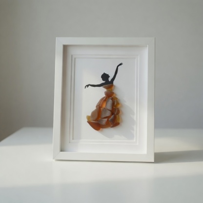 Sea Glass Ballet Art Photo Frame