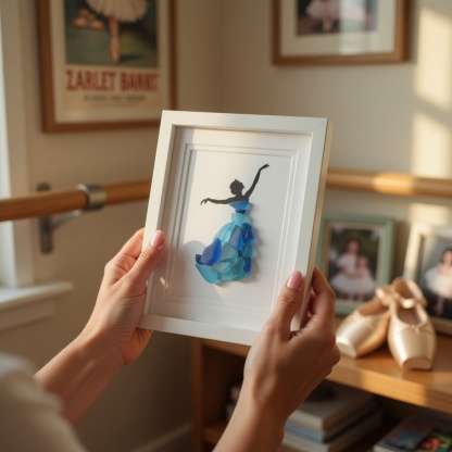 Sea Glass Ballet Art Photo Frame