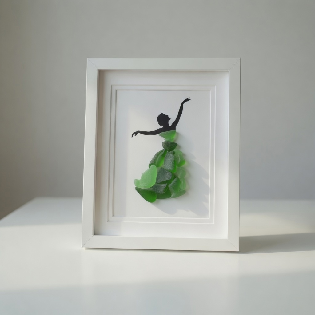 Sea Glass Ballet Art Photo Frame